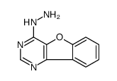 [1]benzofuro[3,2-d]pyrimidin-4-ylhydrazine结构式