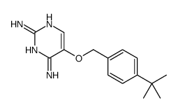 5-[(4-tert-butylphenyl)methoxy]pyrimidine-2,4-diamine结构式
