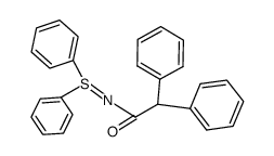 S,S-diphenyl-N-(diphenylacetyl)-sulfilimine结构式