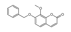 7-benzyloxy-8-methoxycoumarin结构式