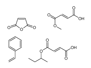 (Z)-2-琥珀酸一甲基醚与苯乙烯、2,5-呋喃二酮和(Z)-1-甲基丙基-2-丁烯二酸氢酯的聚合物结构式