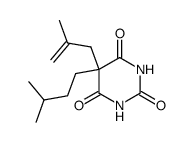 5-Isopentyl-5-(2-methyl-2-propenyl)barbituric acid Structure