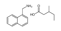 3-methylpentanoic acid,naphthalen-1-ylmethanamine Structure