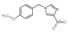 1-(4-甲氧基苄基)-4-硝基-1H-咪唑结构式