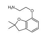 2-(2,2-二甲基-2,3-二氢苯并呋喃-7-基氧基)乙胺结构式