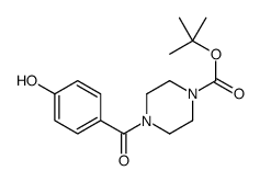 tert-butyl 4-(4-hydroxybenzoyl)piperazine-1-carboxylate结构式