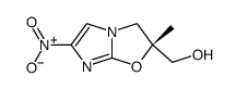 (R)-(2-甲基-6-硝基-2,3-二氢咪唑并[2,1-b]噁唑-2-基)甲醇结构式