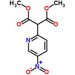 2-(5-硝基吡啶-2-基)丙二酸二甲酯结构式