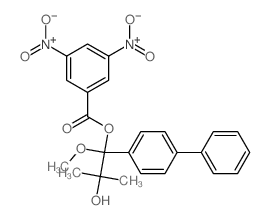1,2-Propanediol,1-[1,1'-biphenyl]-4-yl-1-methoxy-2-methyl-, 1-(3,5-dinitrobenzoate) Structure