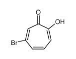 6-bromo-2-hydroxycyclohepta-2,4,6-trien-1-one结构式