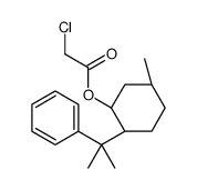 (1R,2S,5R)-(+)-5-甲基-2-(1-甲基-1-苯乙基)氯乙酸环己酯结构式