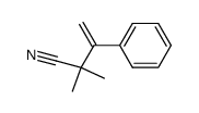 2,2-dimethyl-3-phenylbut-3-enenitrile结构式