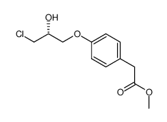 methyl (R)-2-(4-(3-chloro-2-hydroxypropoxy)phenyl)acetate Structure
