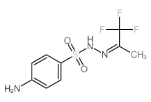Benzenesulfonic acid,4-amino-, 2-(2,2,2-trifluoro-1-methylethylidene)hydrazide结构式