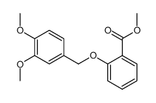 Methyl 2-[(3,4-Dimethoxyphenyl)methoxy]benzoate结构式