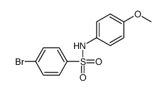 4-溴-N-(4-甲氧基苯基)-苯磺酰胺结构式
