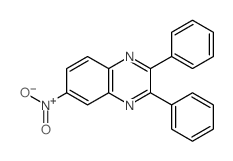 6-nitro-2,3-diphenyl-quinoxaline Structure