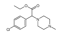 ethyl 2-(4-chlorophenyl)-2-(4-methylpiperazin-1-yl)acetate Structure