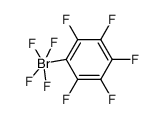 pentafluorphenylbrom(V)tetrafluorid Structure
