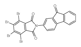 1H-Isoindole-1,3(2H)-dione,4,5,6,7-tetrabromo-2-(9-oxo-9H-fluoren-2-yl)- Structure
