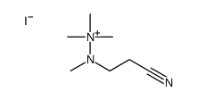 [2-cyanoethyl(methyl)amino]-trimethylazanium,iodide Structure