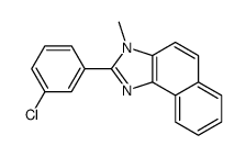 2-(3-chlorophenyl)-3-methylbenzo[e]benzimidazole结构式