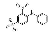 2-nitrodiphenylamine-4-sulfonic acid Structure