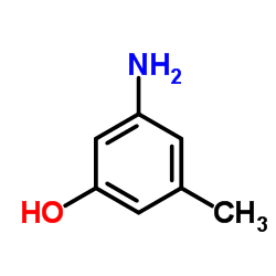 3-氨基-5-甲基苯酚结构式