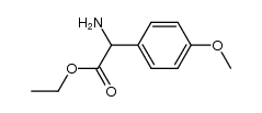 ethyl 2-amino-2-(4-methoxyphenyl) acetate结构式