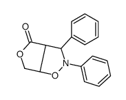 2,3-diphenyl-3,3a,6,6a-tetrahydrofuro[3,4-d][1,2]oxazol-4-one结构式