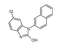 6-chloro-1-naphthalen-2-yl-3H-benzoimidazol-2-one结构式