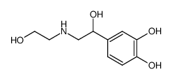 1,2-Benzenediol, 4-[1-hydroxy-2-[(2-hydroxyethyl)amino]ethyl]- (9CI) Structure