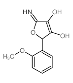 5-amino-4-hydroxy-2-(2-methoxyphenyl)furan-3-one结构式