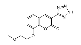 2H-1-Benzopyran-2-one, 8-(2-methoxyethoxy)-3-(1H-tetrazol-5-yl)-结构式