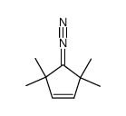 4-diazo-3,3,5,5-tetramethylcyclopentene结构式