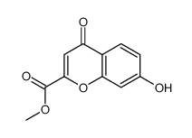 methyl 7-hydroxy-4-oxochromene-2-carboxylate结构式