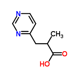 2-pyrimidinepropanoic acid, a-methyl- Structure