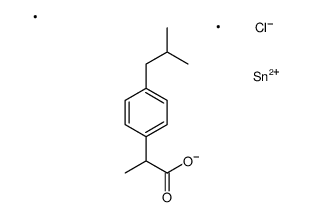 [chloro(dimethyl)stannyl] 2-[4-(2-methylpropyl)phenyl]propanoate结构式