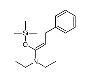 (Z)-N,N-二乙基-3-苯基-1-(三甲基甲硅烷基氧基)-1-丙烯-1-胺结构式