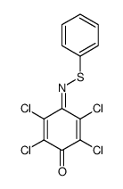 2,3,5,6-tetrachloro-4-((phenylthio)imino)cyclohexa-2,5-dien-1-one结构式