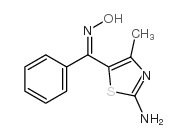 (2-氨基-4-甲基-5-噻唑)苯基甲酮肟结构式