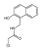 chloro-acetic acid-[(2-hydroxy-[1]naphthylmethyl)-amide]结构式