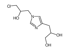 3-[1-(3-chloro-2-hydroxypropyl)imidazol-4-yl]propane-1,2-diol Structure
