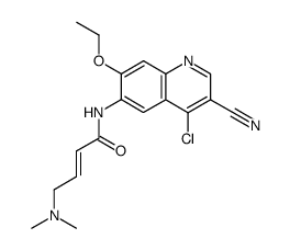 (E)-N-(4-chloro-3-cyano-7-ethoxyquinolin-6-yl)-4-(dimethylamino)but-2-enamide Structure
