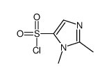 1,2-二甲基咪唑-5-磺酰氯结构式