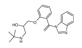 1-[2-[1-(benzimidazol-1-yl)ethenyl]phenoxy]-3-(tert-butylamino)propan-2-ol Structure