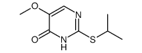 4(3H)-Pyrimidinone, 5-methoxy-2-[(1-methylethyl)thio]结构式