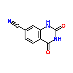 2,4-二羟基喹唑啉-7-甲腈结构式