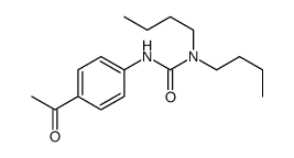 3-(4-acetylphenyl)-1,1-dibutylurea Structure