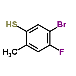 5-Bromo-4-fluoro-2-methylbenzenethiol Structure